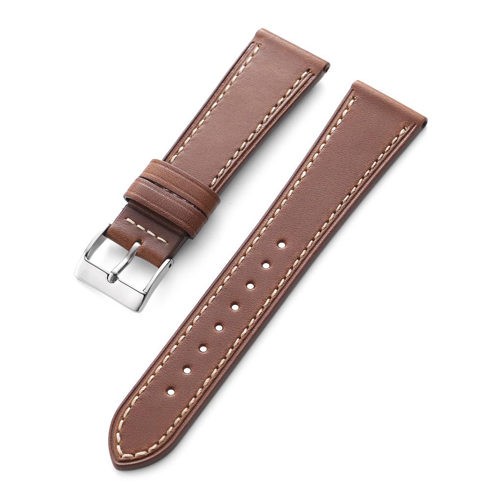 18mm 20mm 22mm Universelles Kalbslederarmband für Omega für Seiko Vintage Rindsleder Uhrenarmband Sportarmband für Herren Damen Zubehör