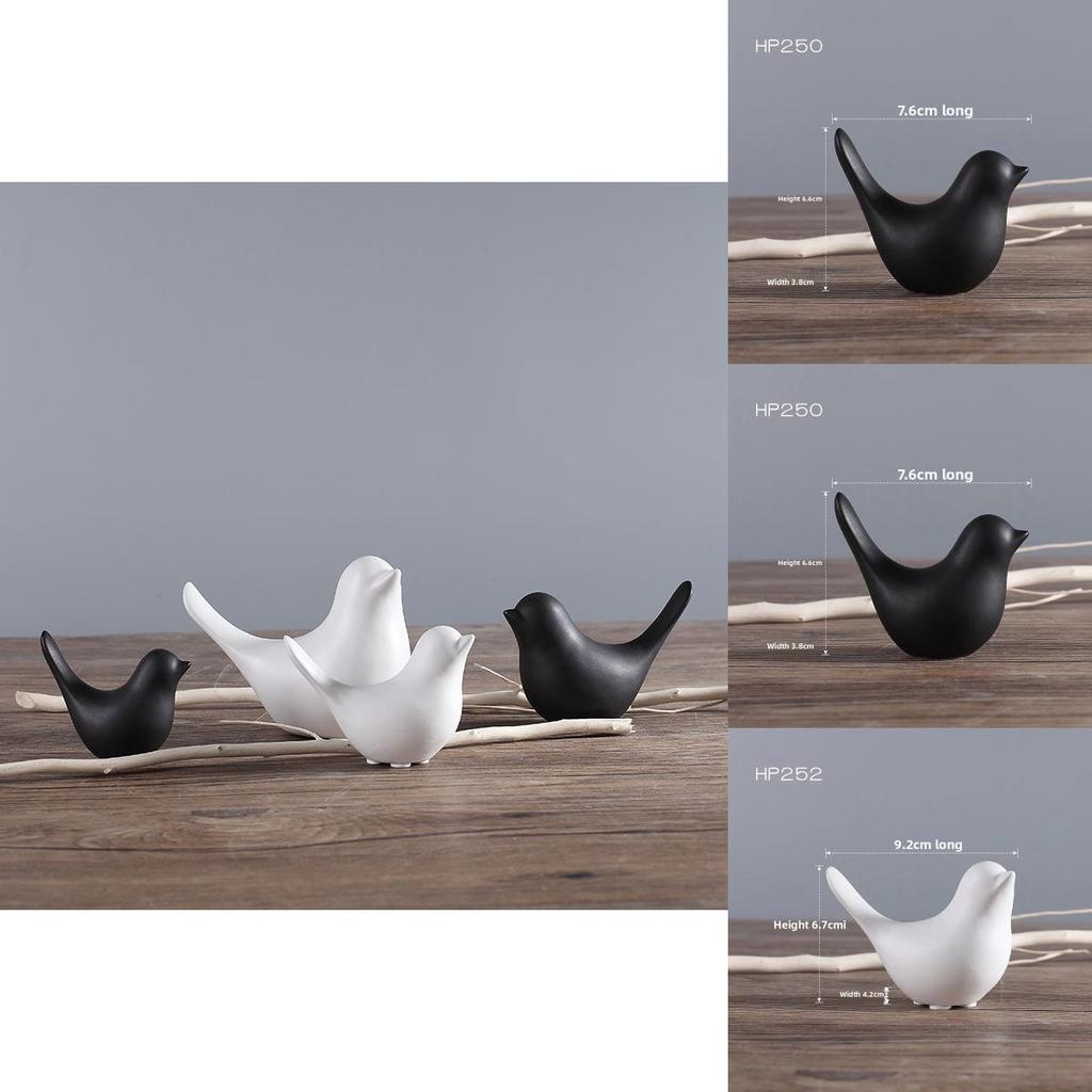 Modern Minimalist Ceramic Bird Decor With Abstract Design For Home And Gift Use