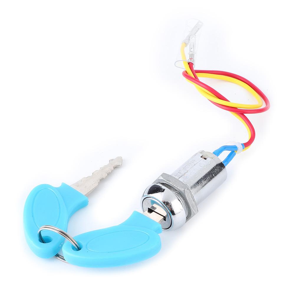

Universal Ignition Switch Lock with 2 Keys Replacement for Electric Scooter Bike