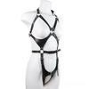 Erotic Leather Lingerie Sexy Garter Women's Intimate Harness Body Fetish Rave Stocking Belts Goth Clothes Halter Underwear