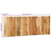 Headboard 140 cm Solid Acacia Wood