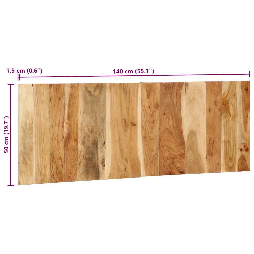 Headboard 140 cm Solid Acacia Wood