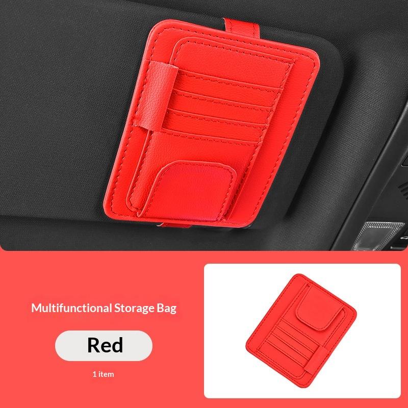 Auto-Sonnenblenden-Organizer mit mehreren Taschen, Visitenkarten-Aufbewahrungsmanagement, Sonnenbrillenhalter, Visier-Zubehör, Auto-Innenraum