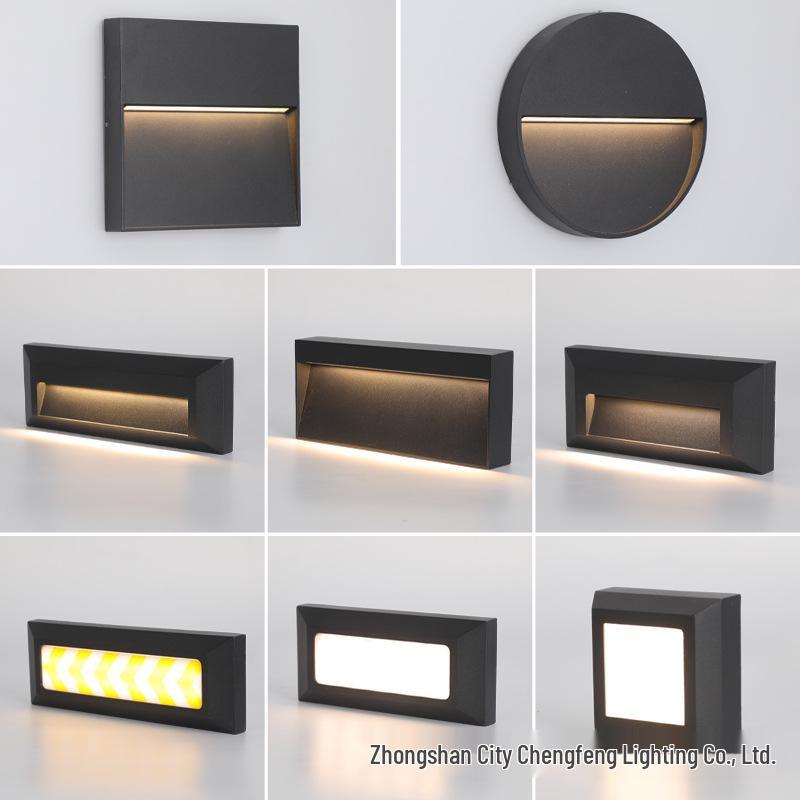 Waterproof LED Step Light for Outdoor Ramps & Corners, Die-Cast Aluminum Plinth Light