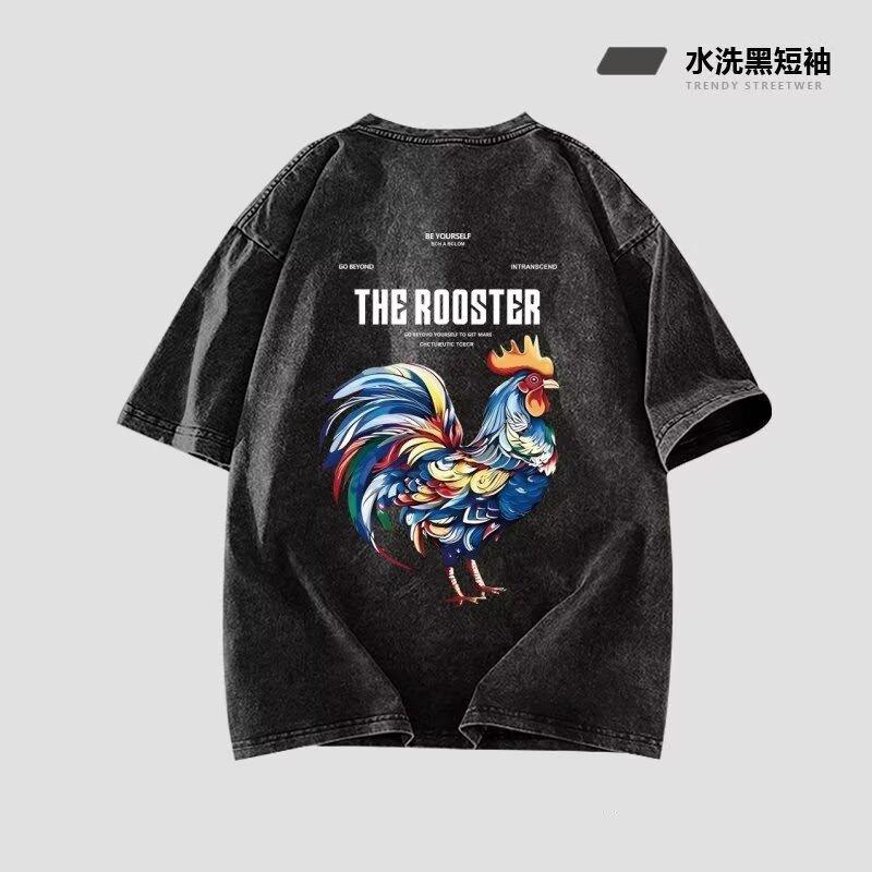 

Мужские уличные повседневные хип-хоп рок футболки винтажные выстиранные с эффектом потертости футболки с коротким рукавом базовая футболка 5XL серый