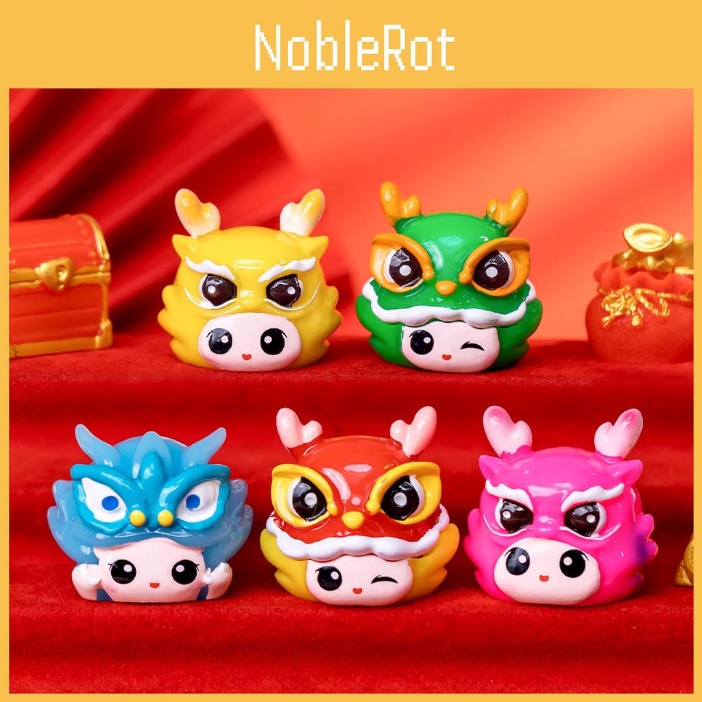 Charming Miniature Dragon Doll Resin Craft Ideal For Creative New Year Decorations