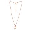 Estele Designer Peacock Pendant for Women In Rose Gold