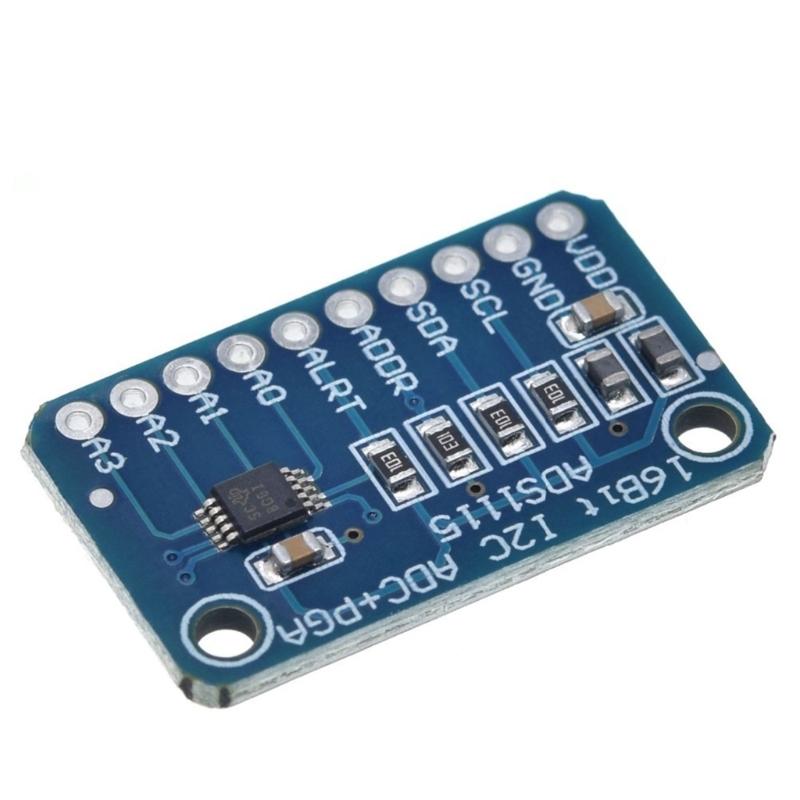 ADS1115 ADC Analog To Digital Adapter Module with Programmable Amplifier 16 Bit I2C Microcontroller Project