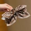 1pc Elegant Coffee Brown Bow Hair Claw Clip for Women - Bohemian Style, Large Size, Perfect for Daily Commute & Parties