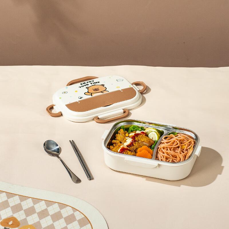 Capybara Stainless Steel Student Lunchbox