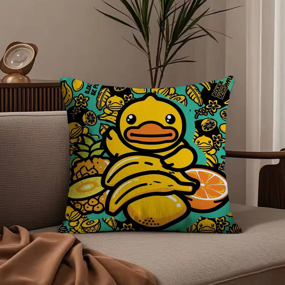 F-Fashion design B-B.D-DuckKK Pillow Case Anti-dustmite Pillowcase Invisible zipper silky short plush Sofa cushion cover