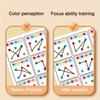 Visual tracking focus and attention training card,color and number recognition, ideal memory improvement,perfect children's gift