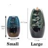 Ceramic Waterfall Backflow Incense Burner Creative Incense Sandalwood Tower Incense Home Decoration Gift Incense