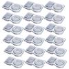 30pcs Small Snack CupsDouble Compartment Snack Containers with Lids Leakproof Condiment Storage Clear Portable Snack Containers