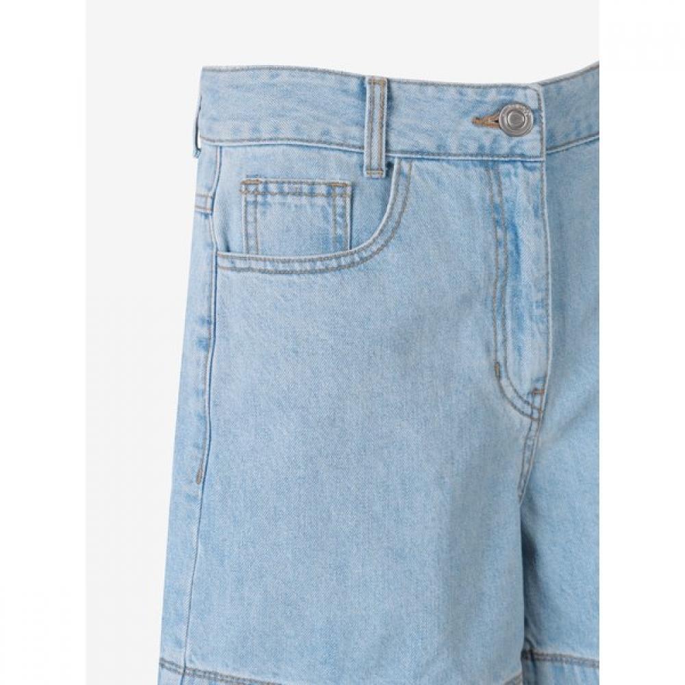 Cc Collect Semi A Line Denim Shorts c252psA452