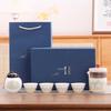 Portable Ceramic Gongfu Outdoor Tea Set with Kuaike Cups - Ideal for Business Gifts and Travel.