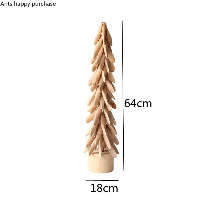 

Деревянные украшения ручной работы Модель рождественской елки Украшения Поделки Аксессуары для дома Настольные фигурки Безделушки Статуэтка