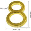 Pack of 20, Self Adhesive Golden Waterproof Mailbox Numbers 0-9, lyfLux Door Address Number Stickers For Apartments, Hotel, Offices, Decoration