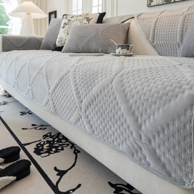 Nordic Plush Sofa Cushion 2026: All-Season, Non-Slip Seat Cover for Living Room.