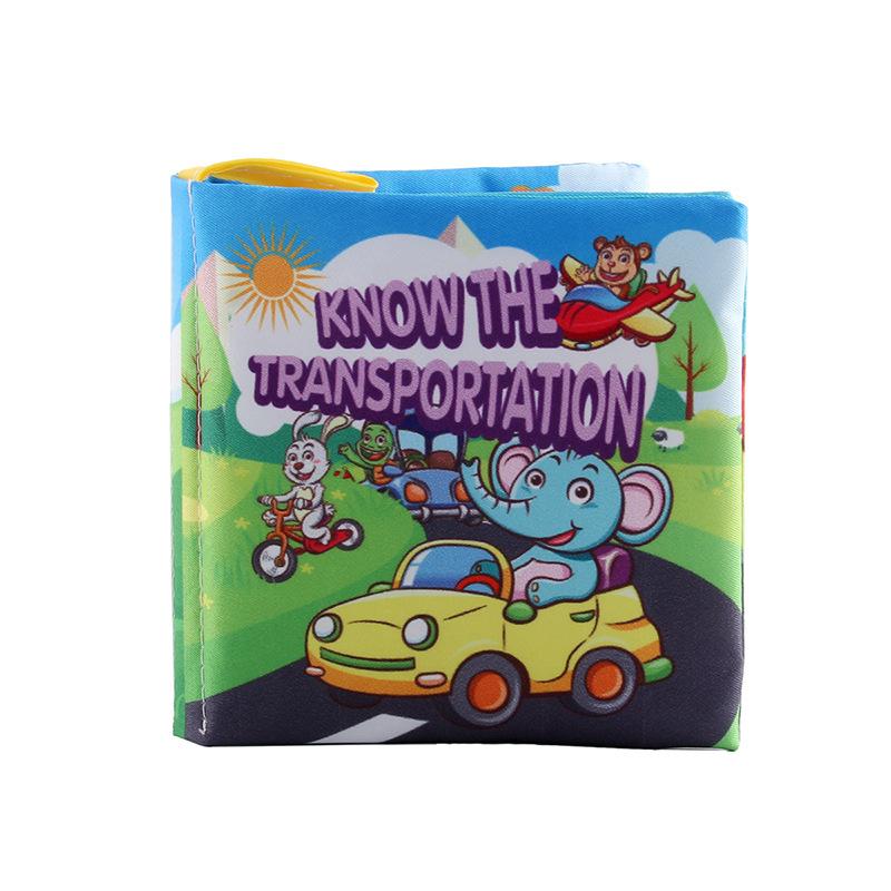 Resources Stereoscopic Baby Cloth Books Early Education Cognitive Toys, Forest Animals English Palm Books Baby Cloth Books