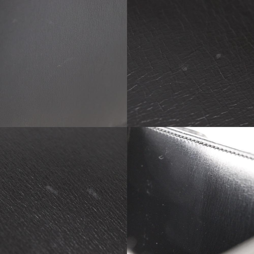 Hermes Chianti Shoulder Bag One Belt Vintage Black / Gold Hardware Box Carf Women Used