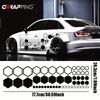 Car Vinyl Decals Honeycomb Hexagonal Combination Stickers In Different Sizes for Car Body General Decoration Cool Accessories