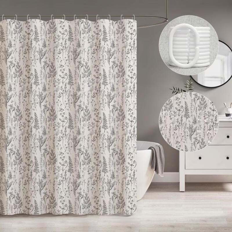 

Hanton Retro Nordic Waterproof Shower Curtain Set