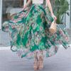 Women Chiffon Half-body Dress 2025 Spring Summer New Floral Half-body Vacation Style Beach Skirt