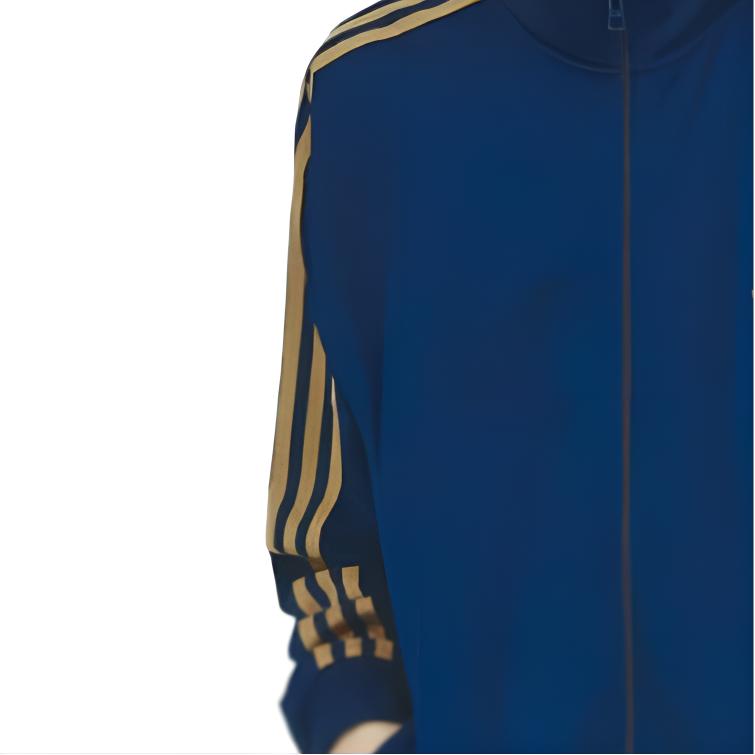 adidas Ensembles de survêtement BECKENBAUER originaux AW24 Vestes et Manteaux Homme Bleu Jaune JD5268