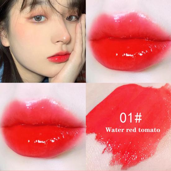 Glaze Lipstick Waterproof Non-sticky Cosmetic Colorful Summer Make Up Lipstick for Beauty
