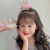 Sweet Adorable Pearl Crown Gauze Zinc Zinc Alloy Rhinestone Hair Clip Girl Hairpin Headwear Hair Accessory