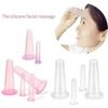 Juego de Ventosaterapia Facial de 4 Piezas para la Cara, Juego de Ventosas de Masaje Rosa, Mini Ventosas Faciales de Silicona, Ayudante Facial, Cuidado de la Piel, Taza de Masaje para Cuello, Espalda, Ojos