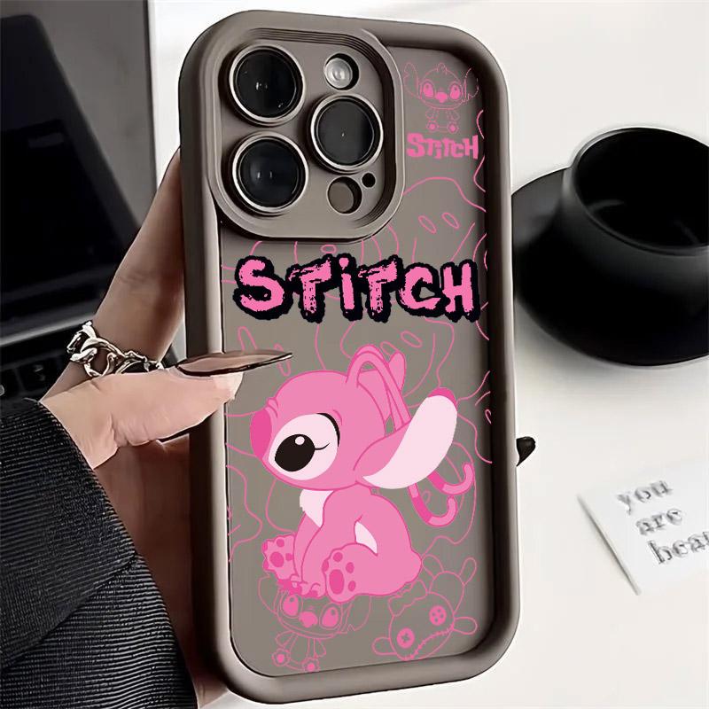 Angel Stitch Cartoon Phone Case For iPhone 17E 11 12 13 14 15 16 17 Pro Max Fundas 17 Air Plus 16e 13 Mini Silicone Back Cover