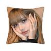 Kpop Style Cool Girl Lisa Pillow Case Vintage Pillow Cover Comfy Pillowcases For Living Room Sofa