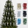 16Pcs 16Pcs/Box Christmas Hanging Balls Special Shaped Gold Powder Xmas Tree Party Decorations with Hanging Rope