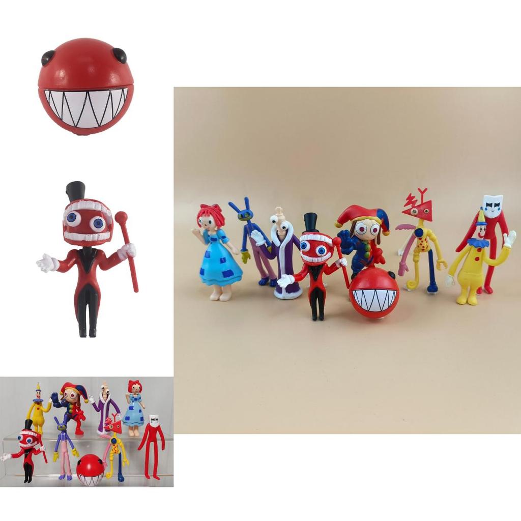 Colorful Pvc Cartoon Model Figures Of Magical Number Circus For Trendy Car Decoration