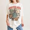 Comfort Colors Monster Mash Shirt, Retro Halloween T-Shirt, Spooky Season Tee, Vintage Horror Monsters Shirt, Halloween Movie Graphic Top