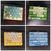 Squeeze Feel Keyboard Fidget Pendant Colorful Fingertip Button Key Ring  Student Use