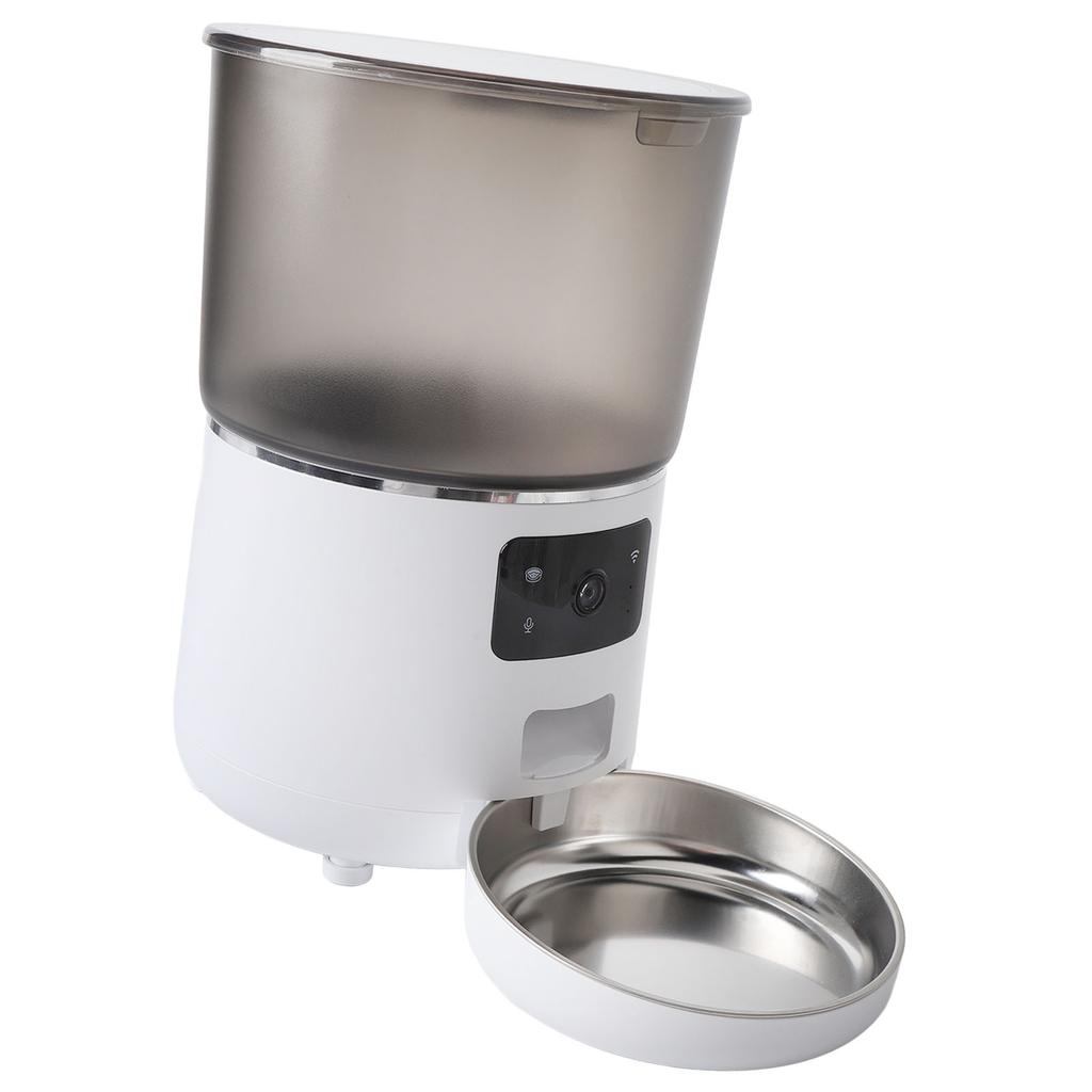 Automatic Cat Feeder 4L Timed Pet Feeder Dry Food Dispenser for Cats Small Dogs Detachable Mobile Phone APP Portion Control Wireless