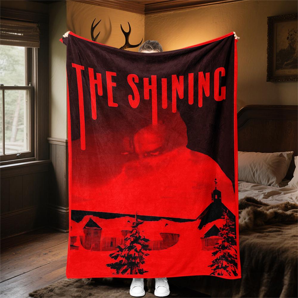 1pc THE SHINING Outdoor Flannel Blanket Soft Plush Decor for Picnics, camping,Bedroom, Playroom, or Lunch Break, Perfect Gift