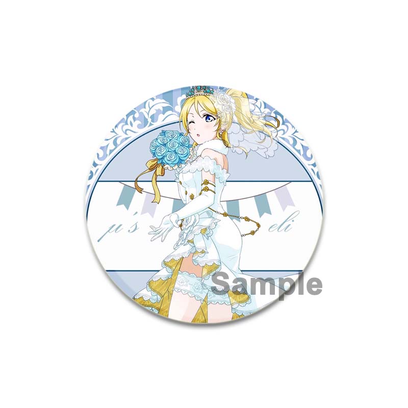 32/44/58mm LoveLive!SuperStar!!Ping An Pansy Tang Coco Round Brooch Clothing Lapel Pin Souvenir Soft Button  Decorative Hat Badge