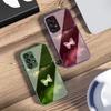 Pink Butterfly Ash Blue For Samsung Galaxy S10 4G S20 11E 30 S21 22 S24 Fe Pro S23 S25 Ultra 5G S9 Tempered Glass Phone Case