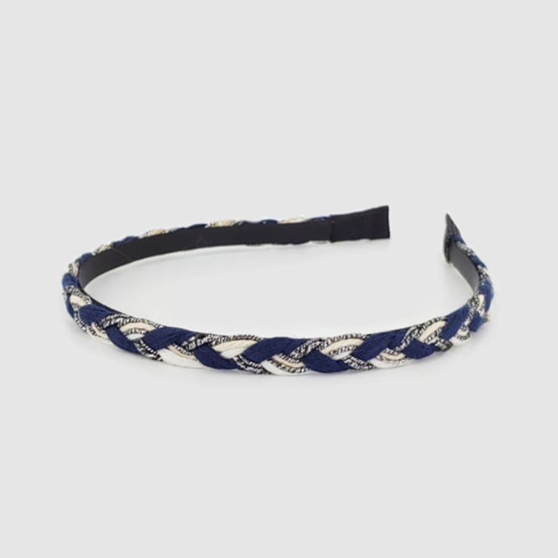 LALA Handmade Woven Hairband - Silver