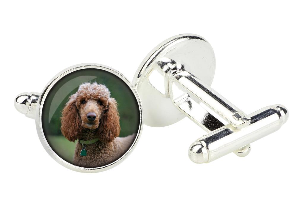 Poodle - Kutuda kol düğmeleri, el yapımı takı, Art-Dog markasının ürünü