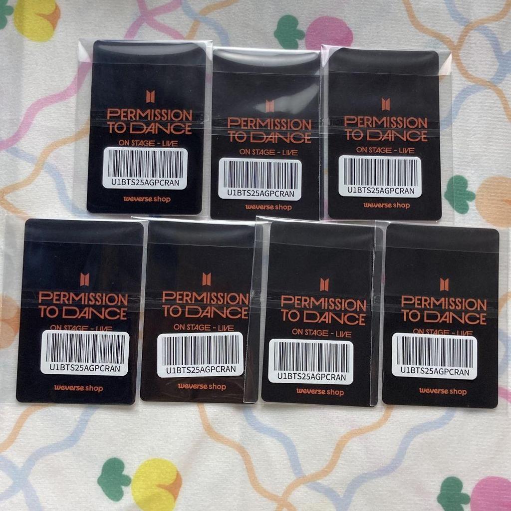 [USED] BTS P.T.D Bonus STAGE-SEOUL GLOBAL Trading Cards (7 Cards)