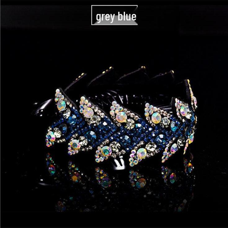 Rhinestone Leaf Hairpin - Large Bun Hair Clip Accessory