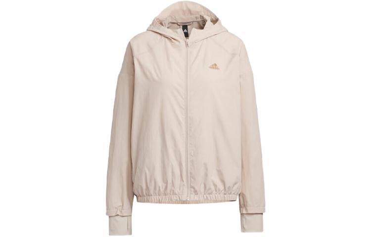 Adidas Jackets Women s Light Gray Brown Hooded Moderate Other IP3959 S