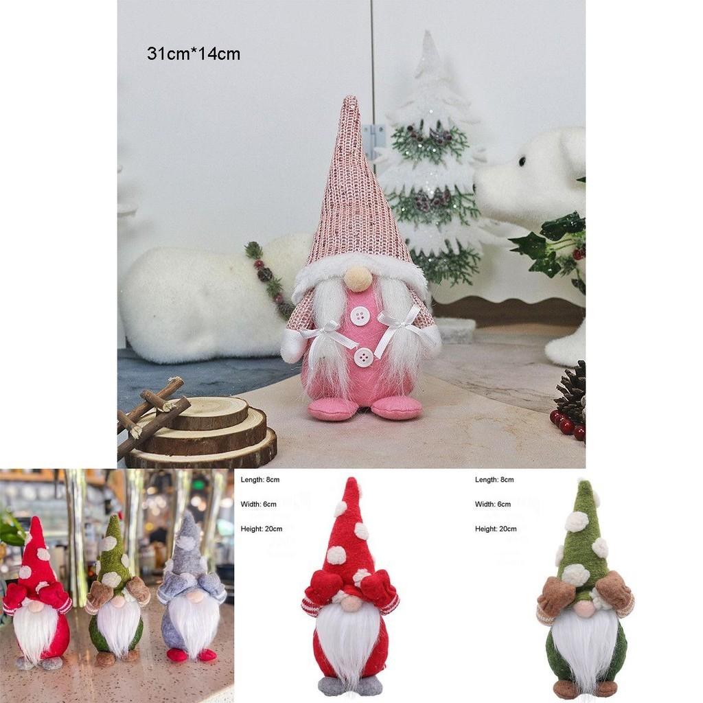 Festive Faceless Doll Holiday Home Ornament With Vibrant Colors For Cheerful Decor