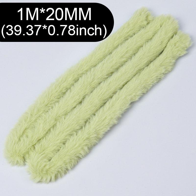 1m 20mm Plush Stuffed Rabbit Plush Iron Wire Strip Stick Furry Hand Craft Diy Miniature Animals Pets Fluffy Toys Twisting Sticks