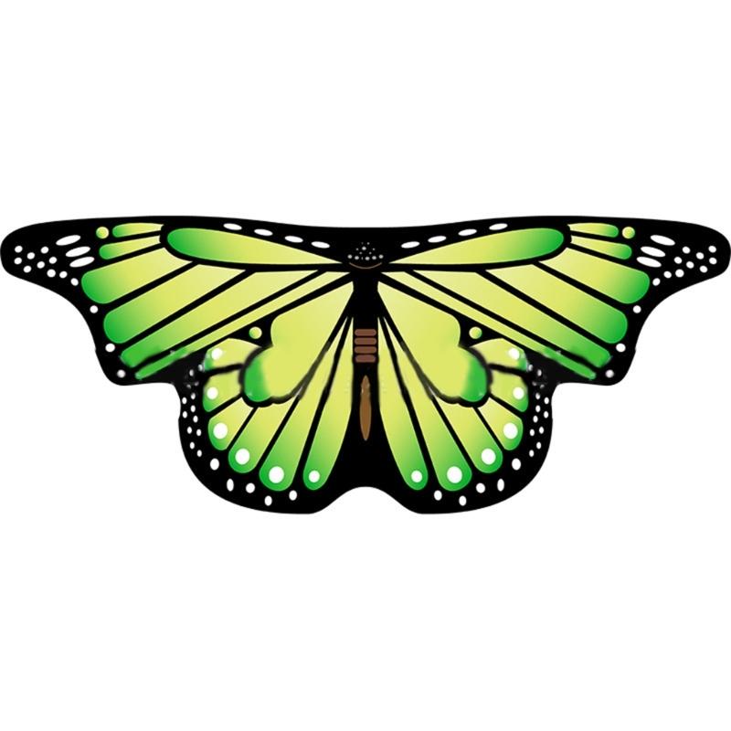 Boys Girls Shawl Butterfly Wing Dancing Party Photo Fairy Cosplay Accessory Christmas Halloween Dress up Cape Coverups